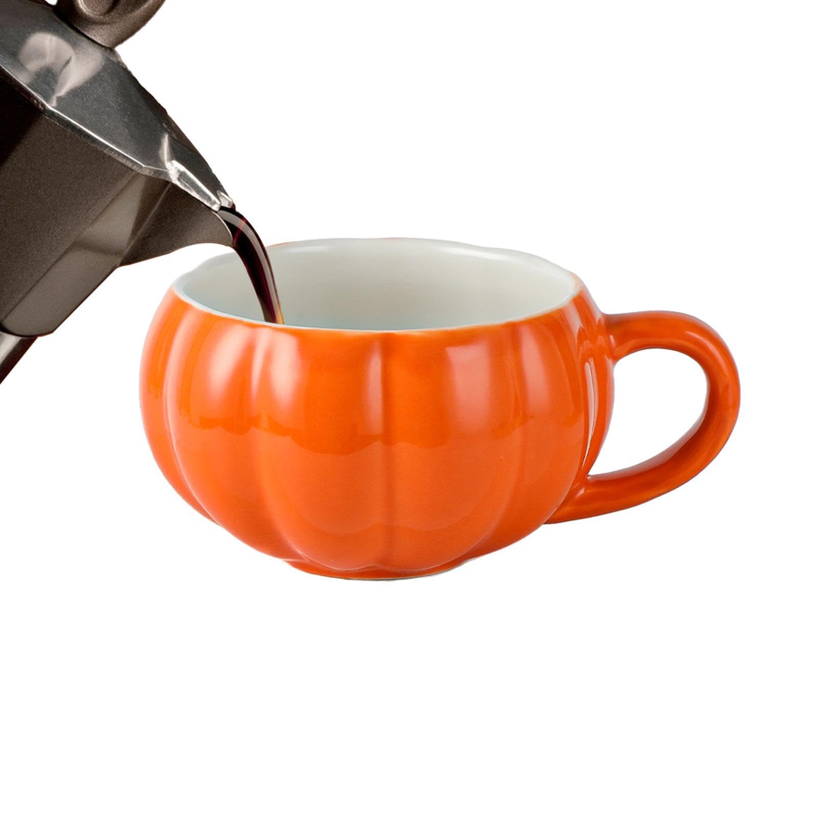 Toyvian Tazza in Ceramica a Forma di Zucca per Halloween e