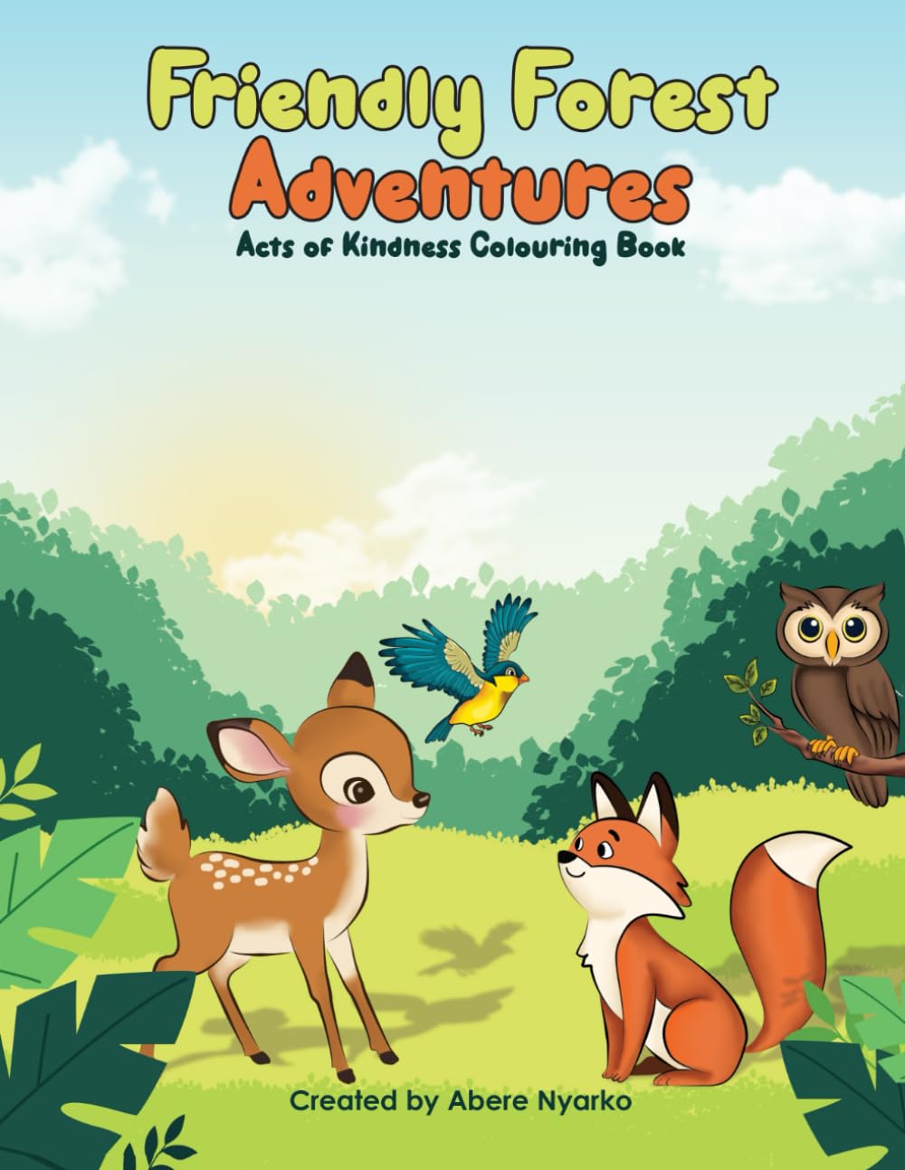 Friendly Forest Adventures: Acts of Kindness Colouring Book