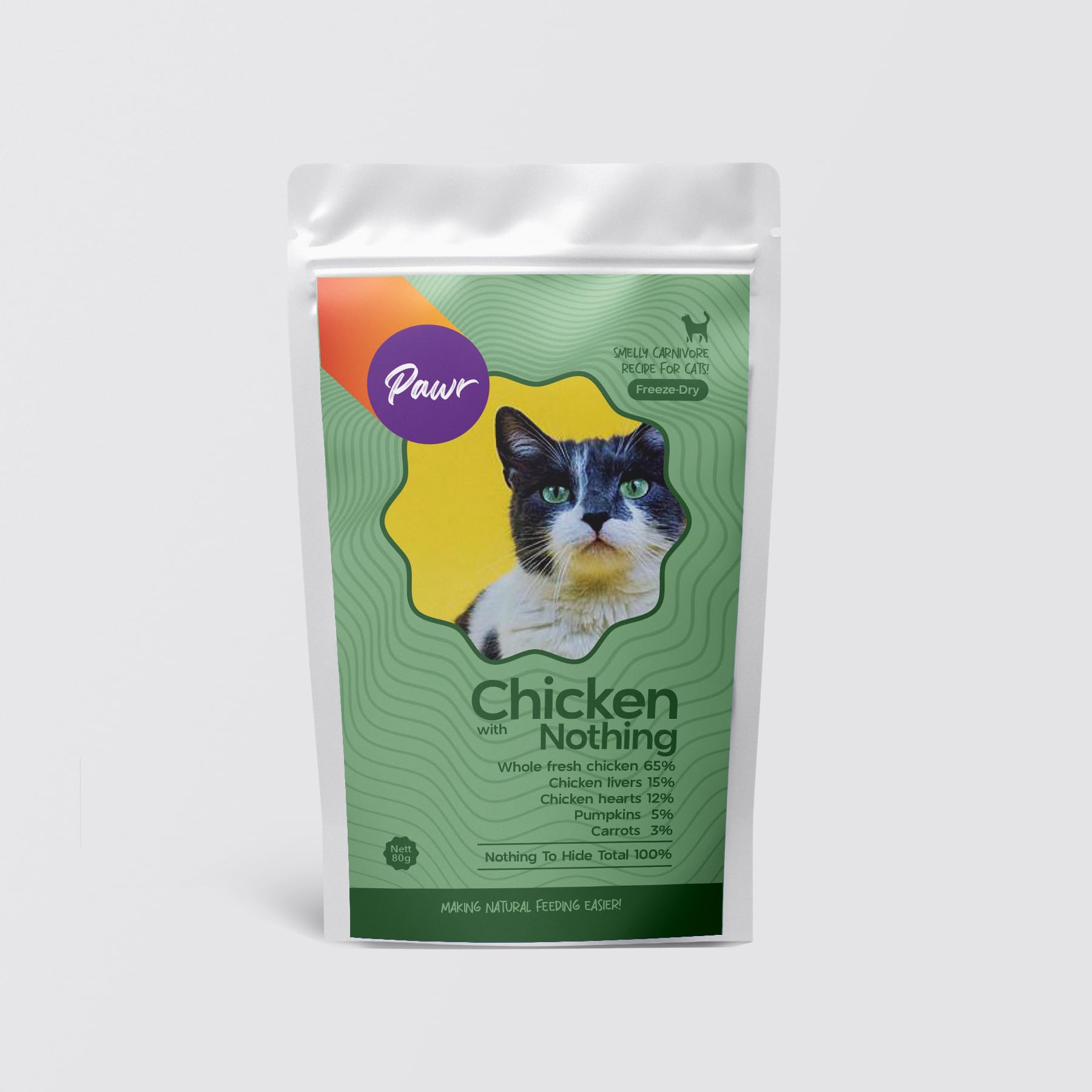 Pawr4Cats Rex-Series Cat Food Freeze-Dried Balanced Meal Recipe - Chicken & Nothing for All Cat Breeds, 500 Grams (B0CC5RHHC2) Amazon Price History, Amazon Price Tracker