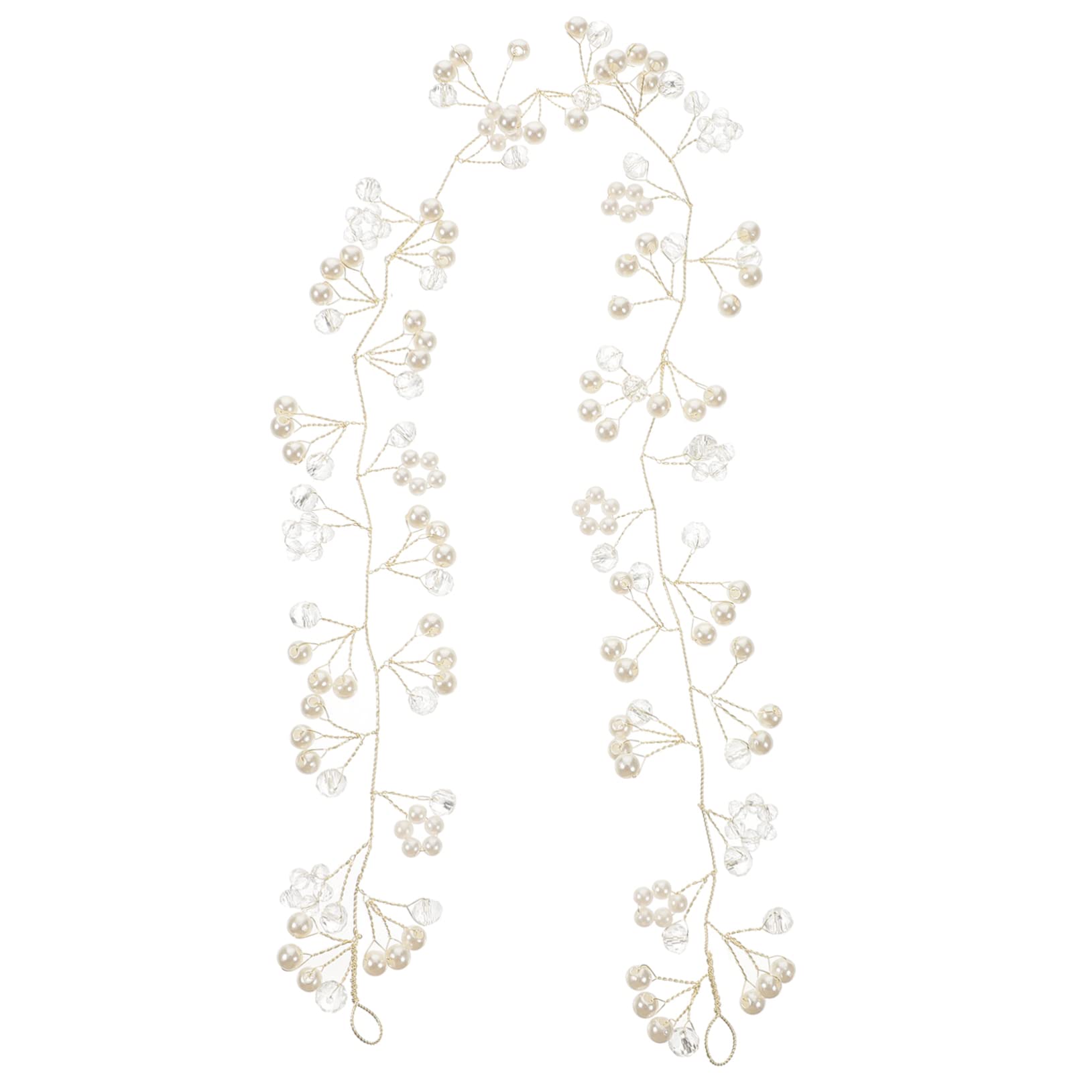 Healeved 5piezas Diadema De Perlas Elegante Para Novia Accesorio De Cabello Beaded Headband Para Fiestas y Bodas Tocado Para Niñas y Adultas Para Cosplay y Fotografía
