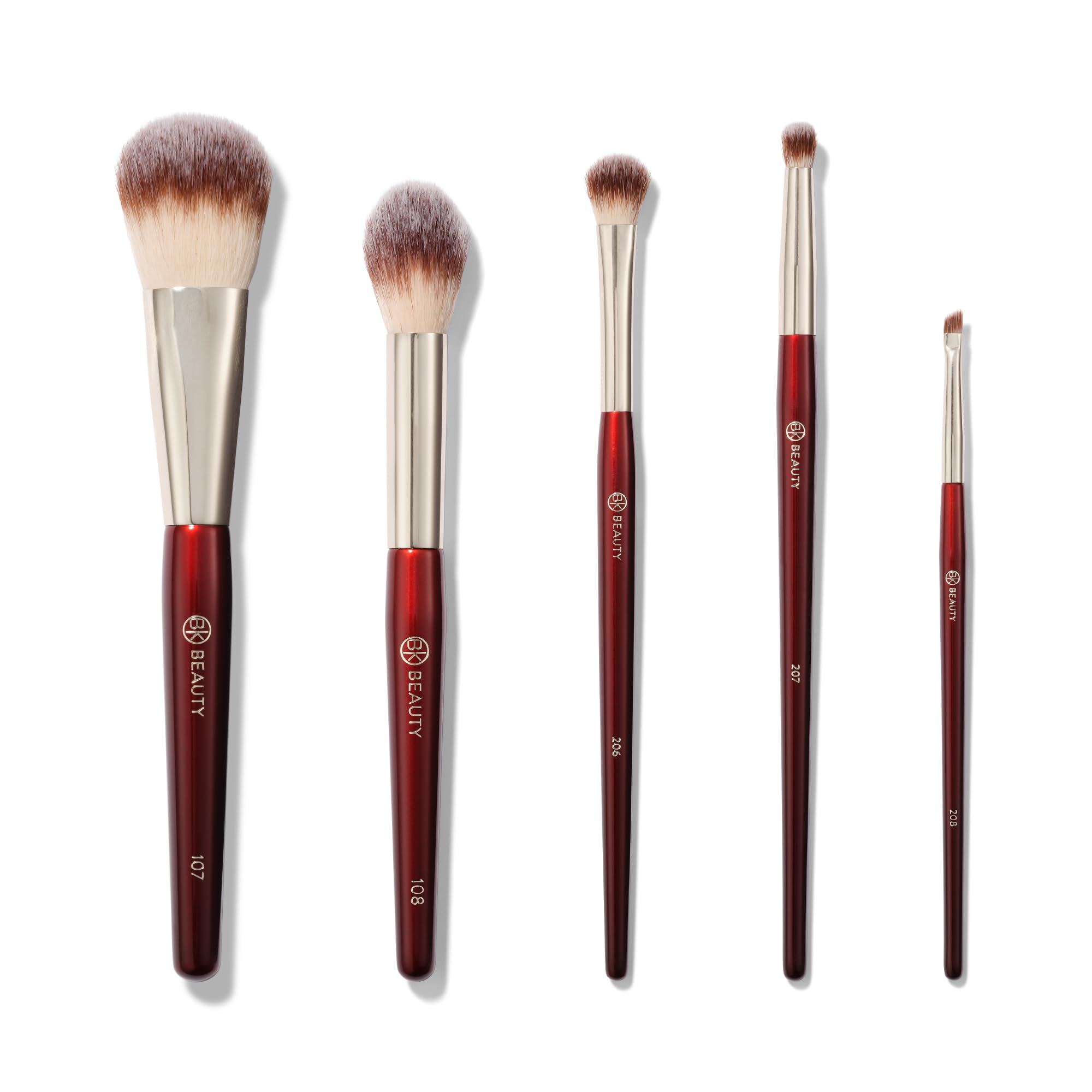 PRECISION BRUSH COLLECTION (5PC) - Professional Makeup Brush Set for Bronzer, Blush, Contour, Powder & Eye Makeup | Premium Face Brushes for Flawless Application