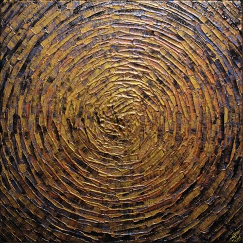 Art décoratif doré peinture moderne 30x30 cm cadeau pendaison crémaillère