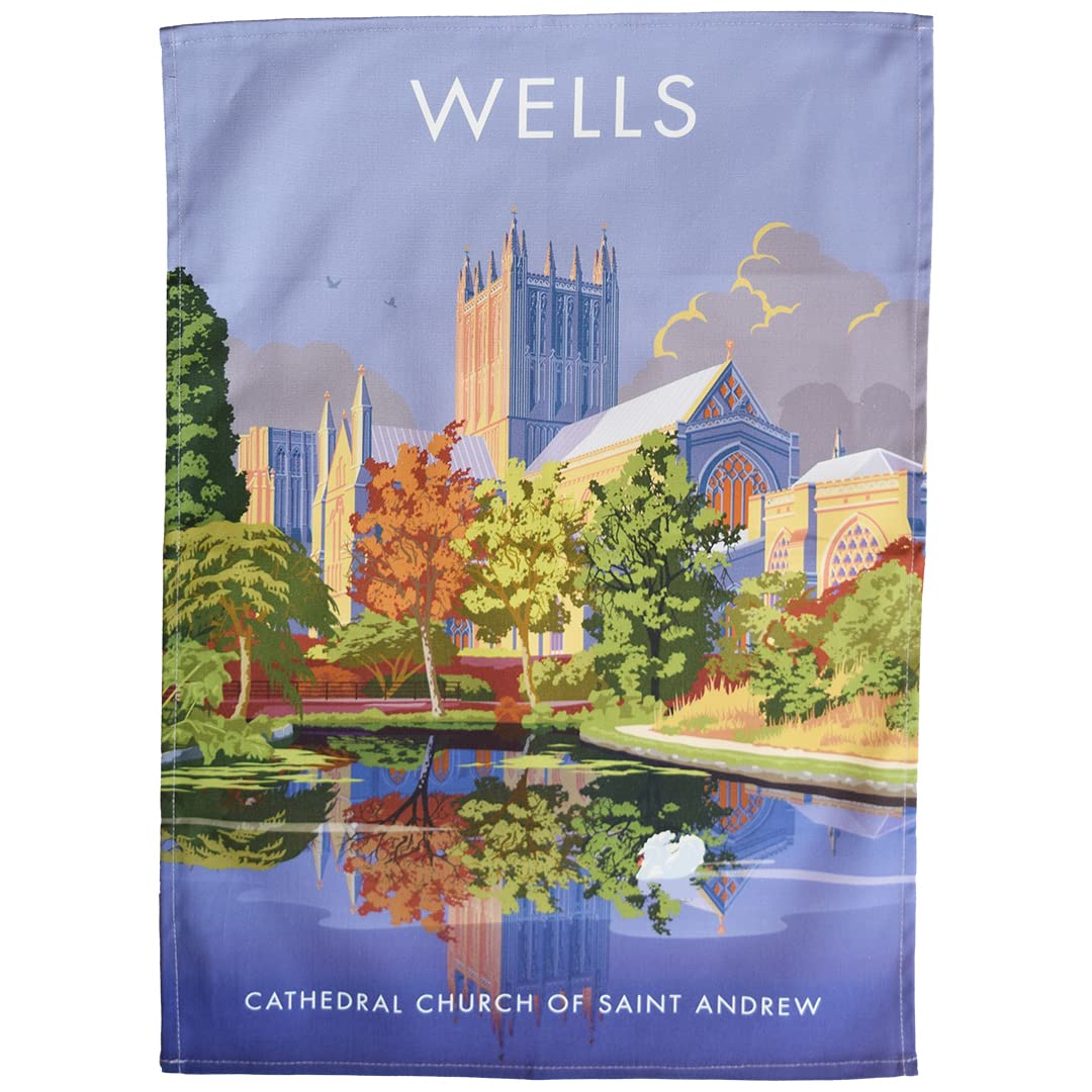 Town Towels Wells Cathedral Tea Towel