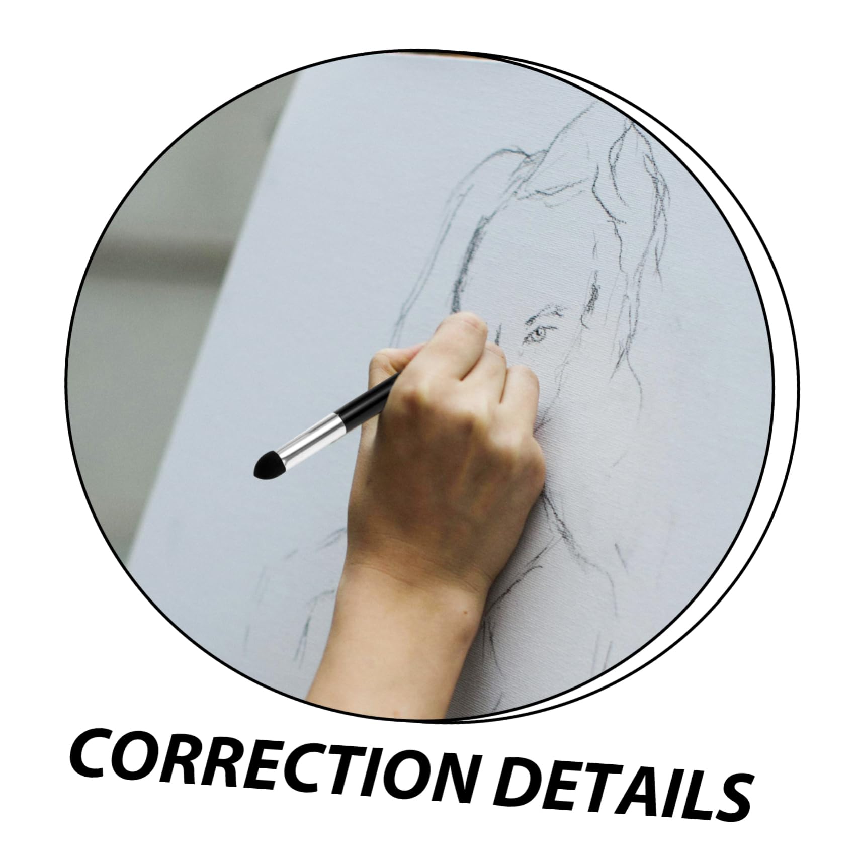 Lot de 16 Estompes Légères pour Dessin Croquis Essuyage Estompes en Papier pour Artistes