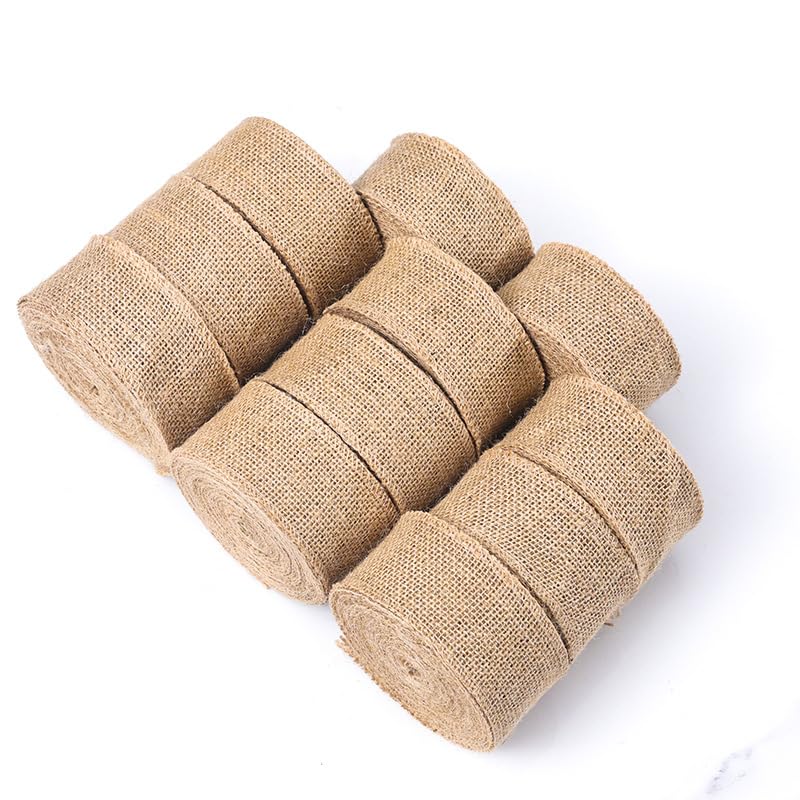 2/4 Metri di Larghezza 2,5-50 cm Nastro da Regalo di Iuta Tessuto Rotolo di Nastro di Iuta Nastro Largo di Iuta per Decorazioni rustiche Confezioni Regalo