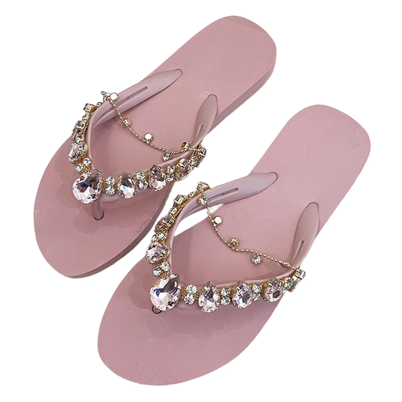 Rhinestone Chain Flip Flops, Bling Flip Flops for Women Rhinestones, Beach  Jeweled Sandals for Women Dressy (Pink,EUR39) : Amazon.ca: Clothing, Shoes  ...