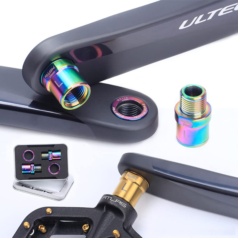 Extensor De Pedal Para Bicicleta - 16 Mm, Acero Cromo Molibdeno, Negro/Dorado/Plateado