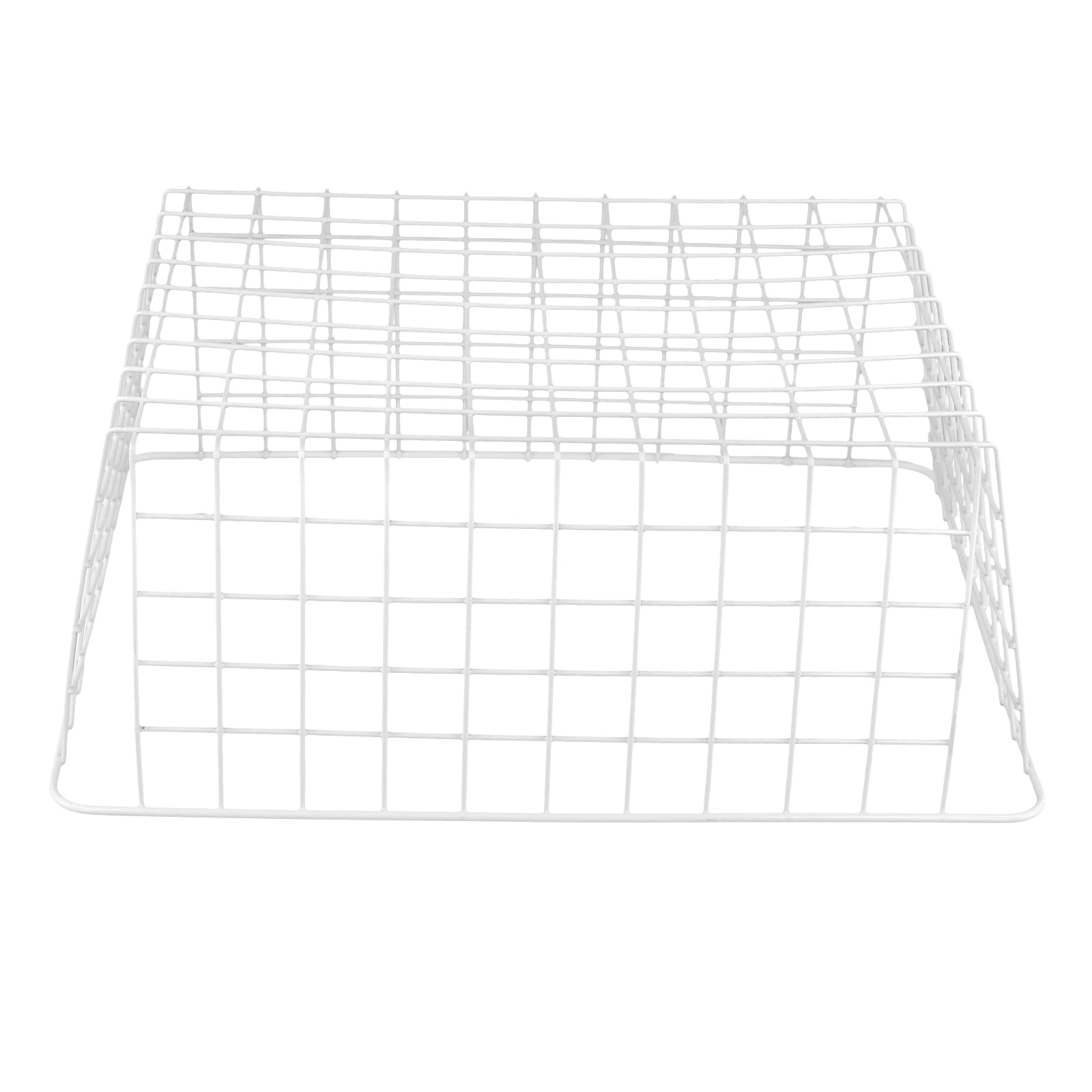 SINJEUN 3 unidades de 36 x 29 x 15,5 cm, cesta de alambre blanco, cesta de almacenamiento, para congelador, cesta de rejilla, cesta de alambre rectangular para cocina y congelador