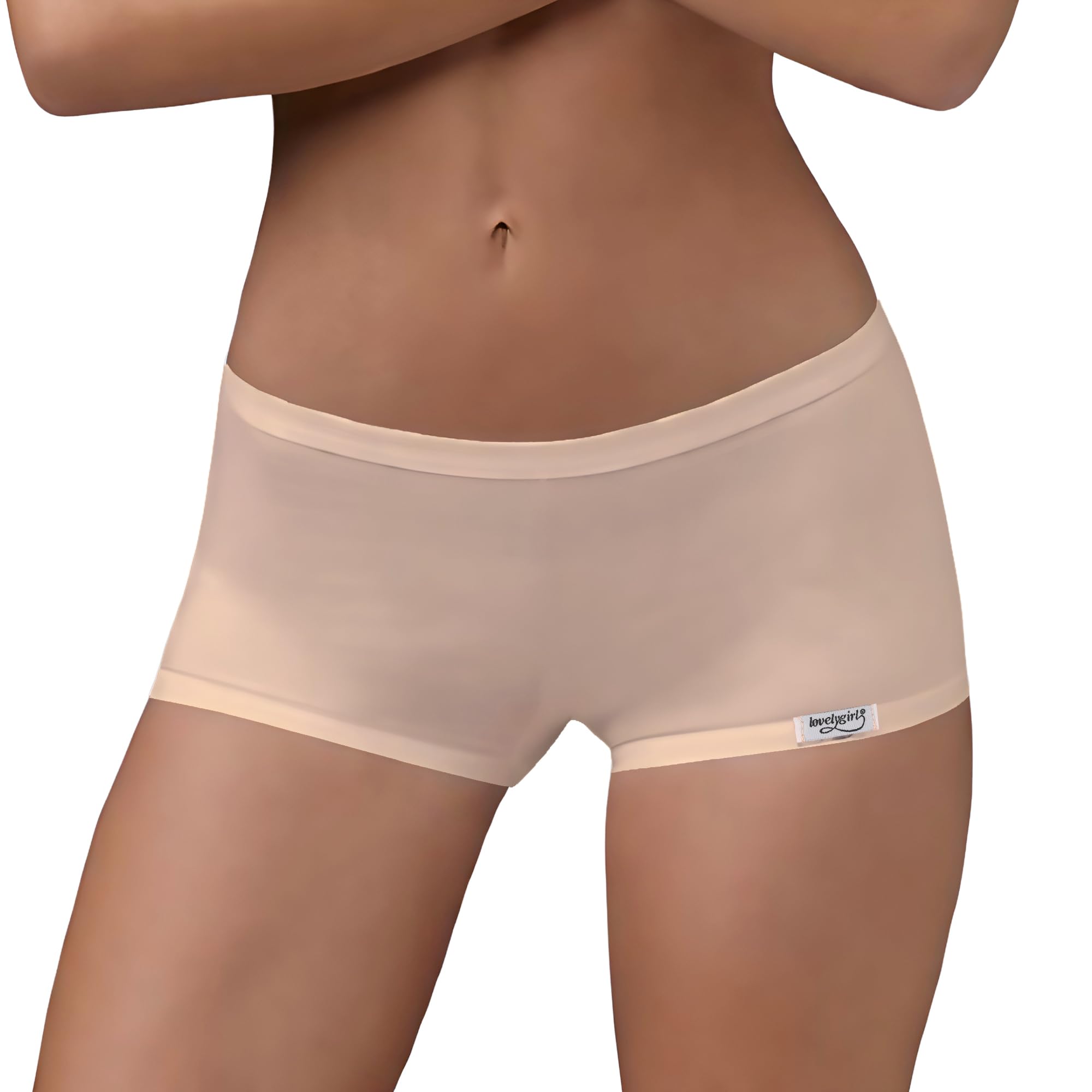 EMY Culotte de mujer Boxer Shorts Deportivo de Algodón Elástico | Ropa interior natural sin microfibra | Blanco Negro Nudo | Tallas 2-5 (S-XL) | Comodidad para Fitness, Danza y Tiempo Libre