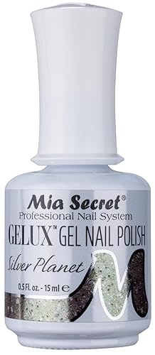 Mia Secret Gelux Esmalte de uñas de 0.5 onzas de gel UV, color roble – New Shades 2017 U Pick (Silver Planet)