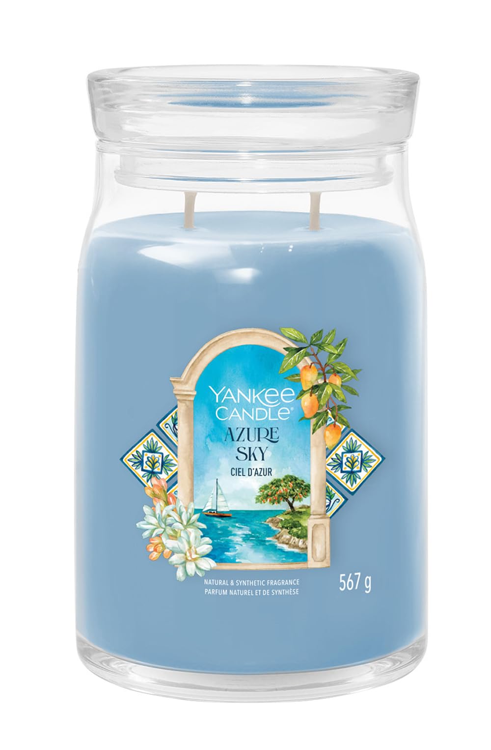 Yankee Candle, Große Duftkerze Azure Sky 567 g