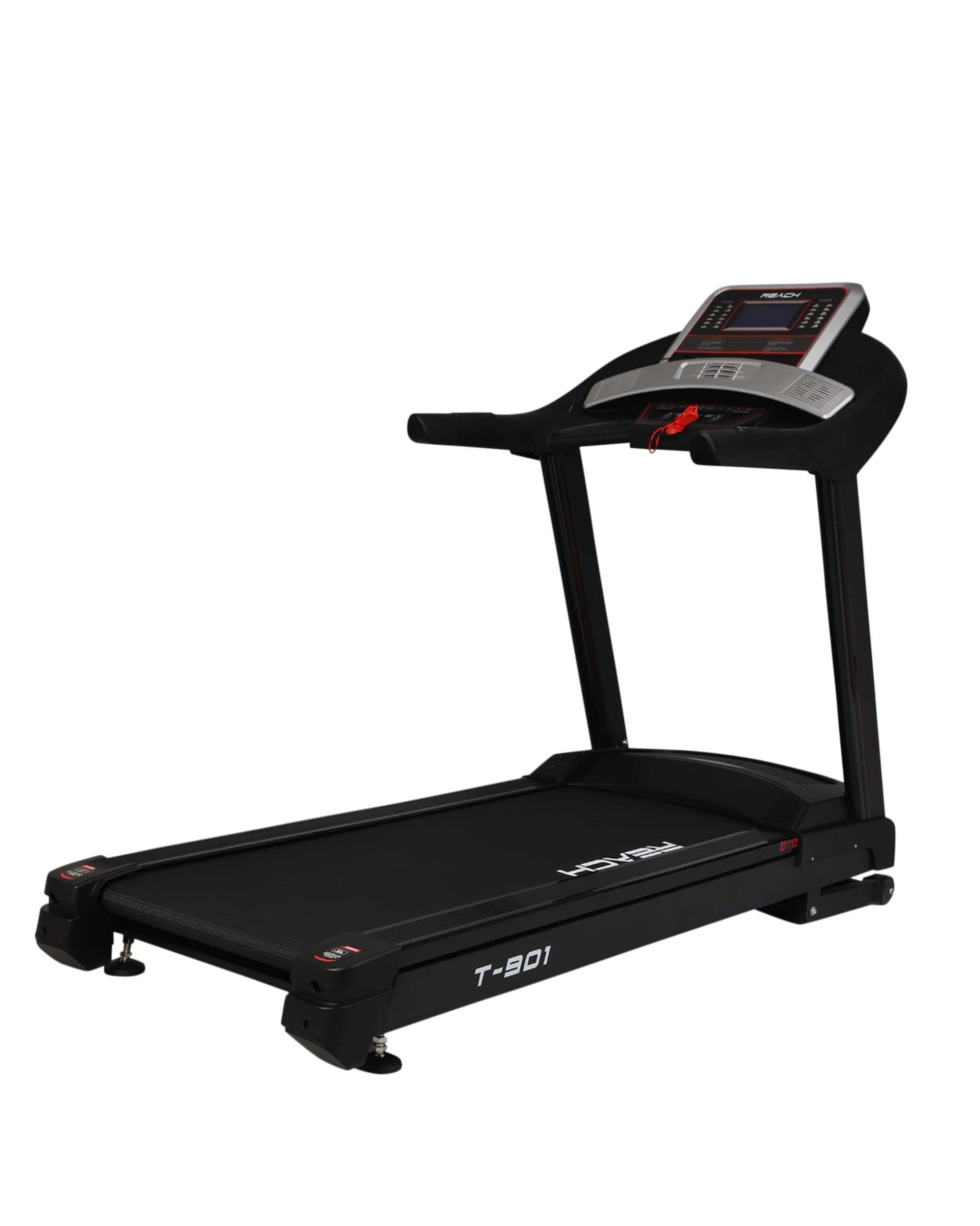 Reach T-901 7 HP Peak DC Motor Premium Treadmill | Automatic Incline with Powerful Motor | Home Exercise & Running Machine | LCD display with 24 Preset Programs | 24 km/hr Max User Weight 130 Kgs (B08PFCZXV3) Amazon Price History, Amazon Price Tracker