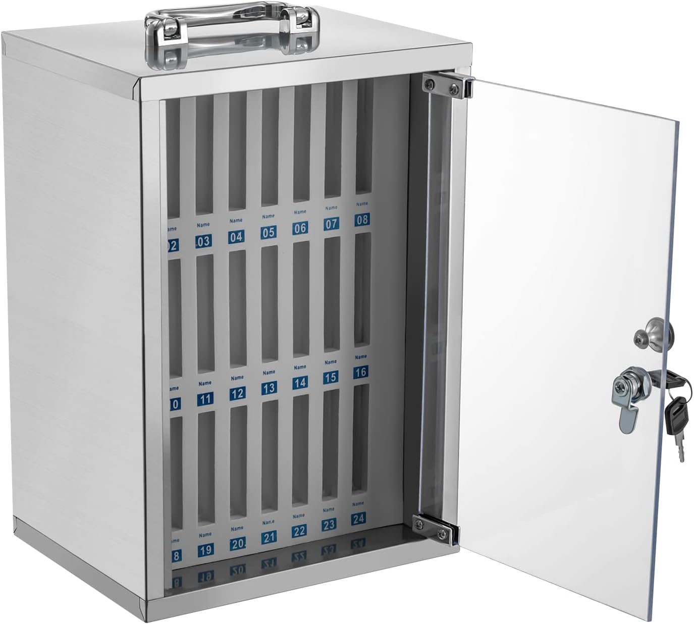 TouSuaRSi 24 Slots Cell Phones Storage Stainless