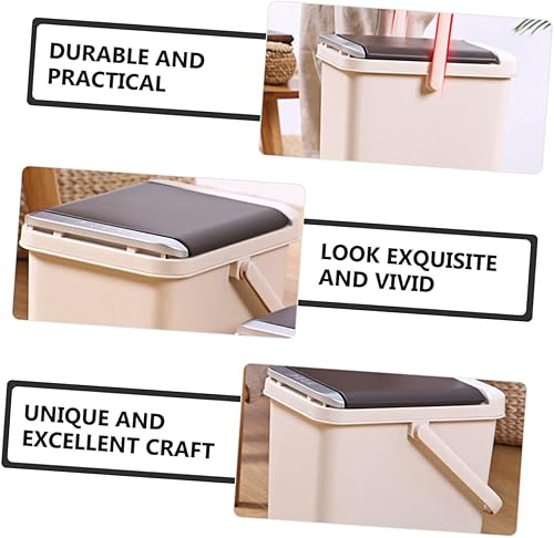 Miniatura 9 de Outanaya Cubo de residuos de té Contenedor de plástico Contenedores de té Botes de basura de oficina Soporte de basura pequeño Cubo de infusor de té