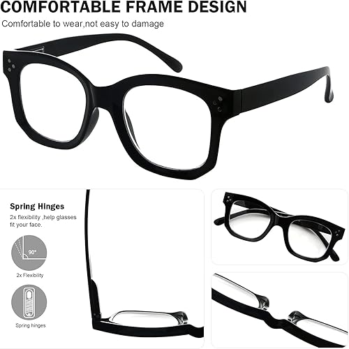 Miniatura 4 de Eyekepper Gafas de lectura fotocromáticas de transición para mujer, color negro