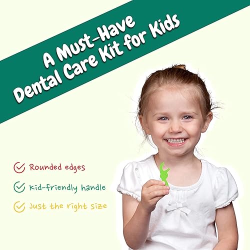 Miniatura 7 de Dr. Ram's Kids Flossers - Fun Flexi Flossers - Hilo dental para niños con rompecabezas educativo interactivo - 300 unidades - Diseño amigable con