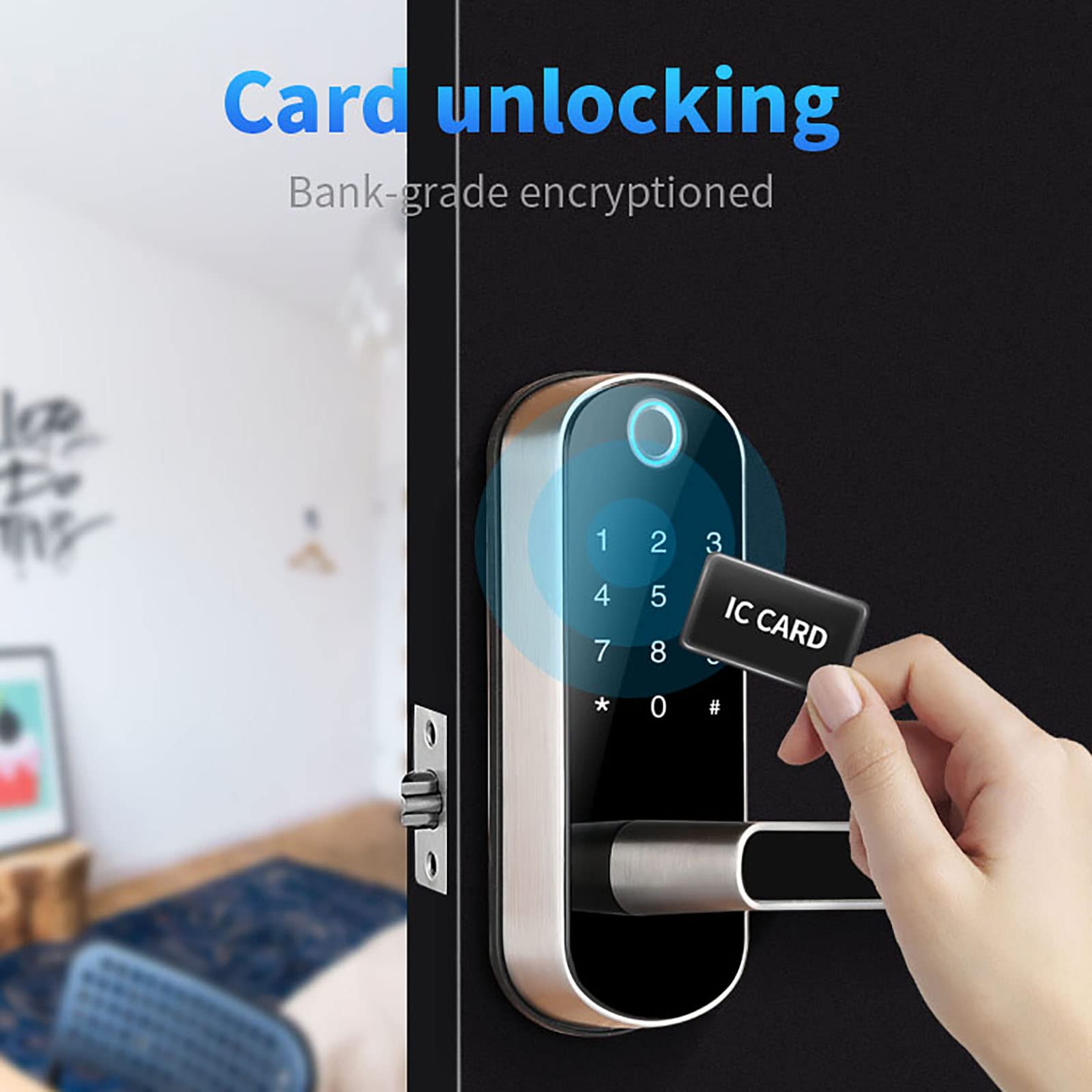 MOES-Serrure De Poignée De Porte à Empreinte Digitale Intelligente