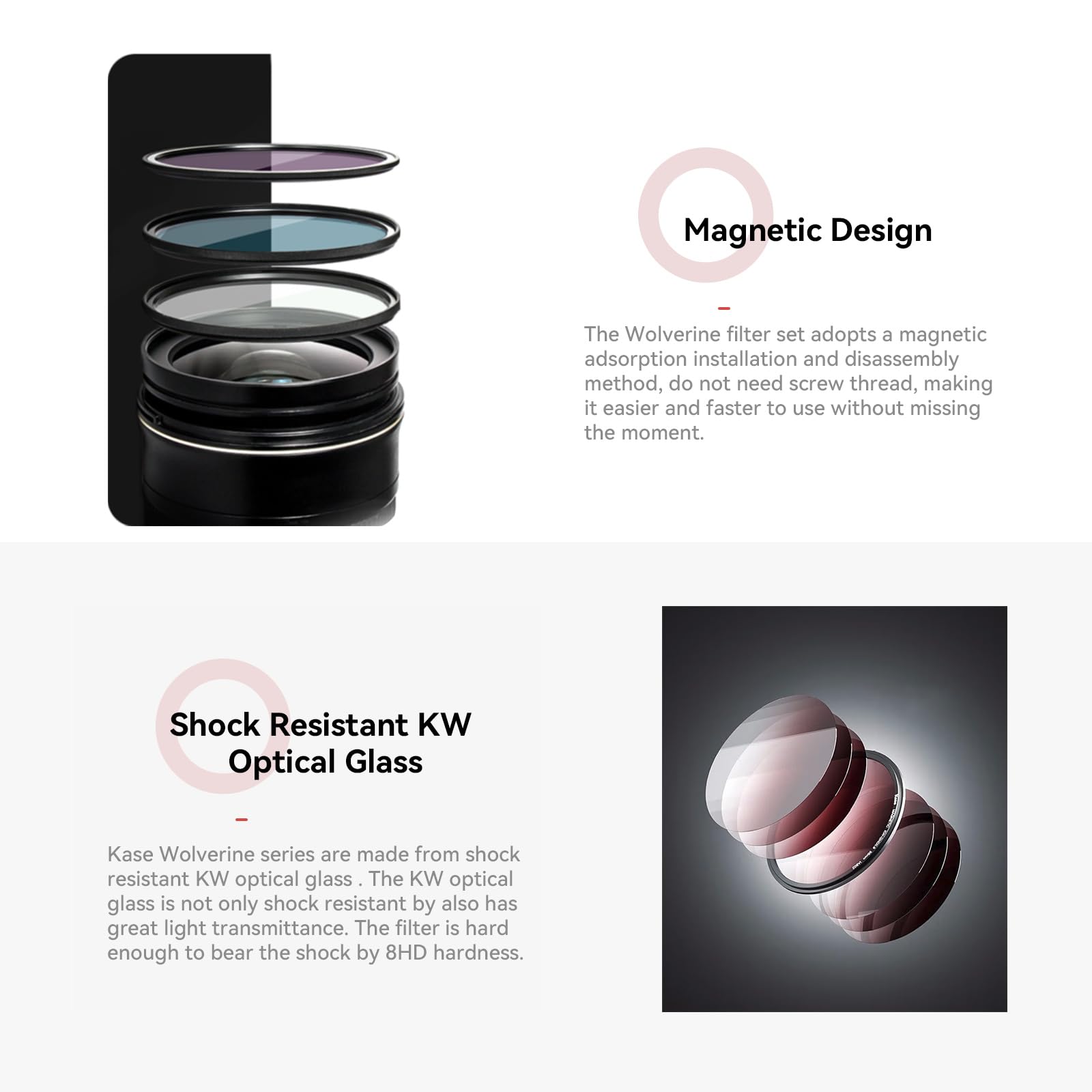 Amazon.com : Kase Wolverine Professional Magnetic ND CPL Filters 