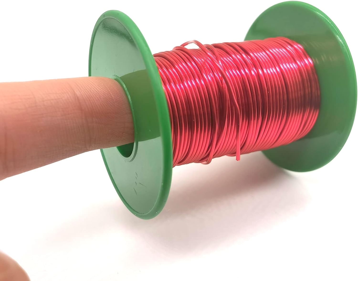 Coil Copper Enameled Magnet Winding Wire 38AWG 32AWG 44AWG 0.07mm 0.06mm 0.5mm 0.03mm Red Copper Wire QA-1/155 Used for Winding Coils (Color : OD 0.09mm, Size : Weight 100g)