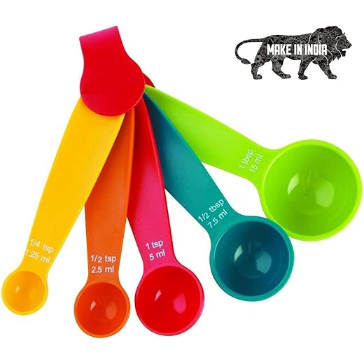 ARURA LABEL Plastic Multi Purpose Mini Measuring Spoon Set