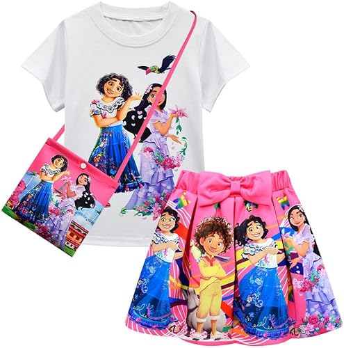 Miniatura 1 de Vowdicua Bonito vestido Mirabel para niñas disfraz de Isabela con 3 piezas