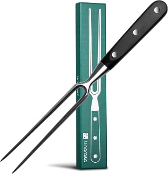 linoroso Meat Carving Fork 12.5 inch, Razor Sharp Carving Fork Barbecue Fork BBQ Tools Meat Forks Stainless Steel