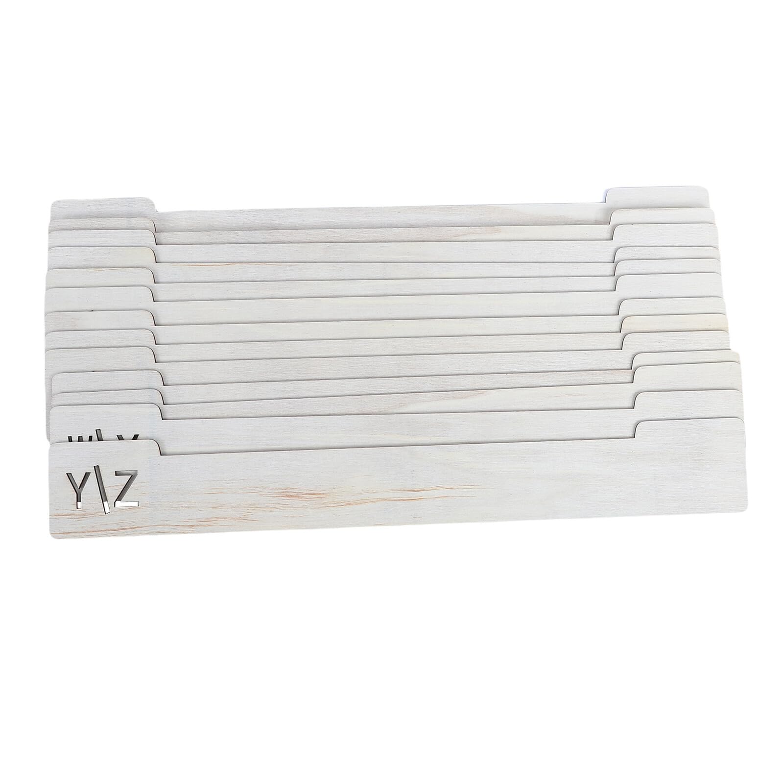 Separadores alfabéticos de discos de vinilo de madera para el mueble de tu salón 8
