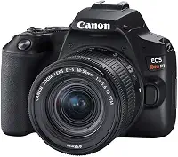Câmera Canon SL3 DSLR com 24.1MP, 3', Gravação em Full HD - EF-S 18-55MM, Compacto