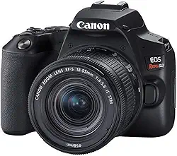 Câmera Canon SL3 DSLR com 24.1MP, 3", Gravação em Full HD - EF-S 18-55MM, Compacto
