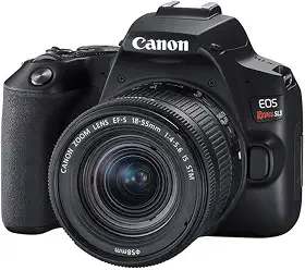 Câmera Canon SL3 DSLR com 24.1MP, 3', Gravação em Full HD - EF-S 18-55MM, Compacto