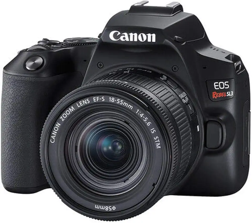 Câmera Canon SL3 DSLR com 24.1MP, 3", Gravação em Full HD - EF-S 18-55MM, Compacto