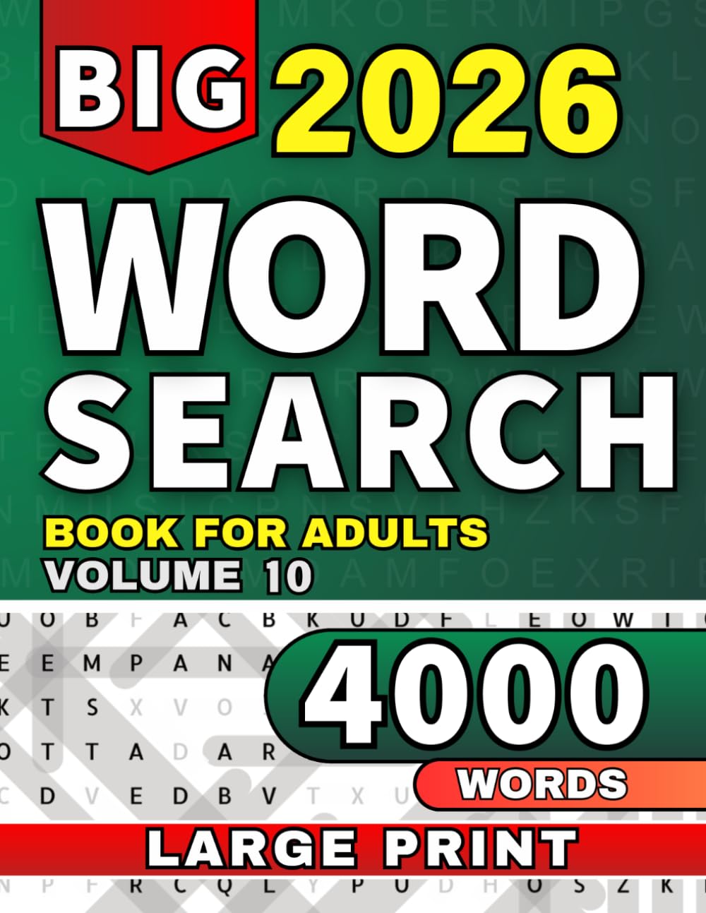 Large Print Word Search Puzzle Book for Adults: Easy to Read Word Find Puzzles with 4000 Words | Relaxation and Brain Training | Fun and Engaging ... & Adults (Ultimate Word Search Collection)