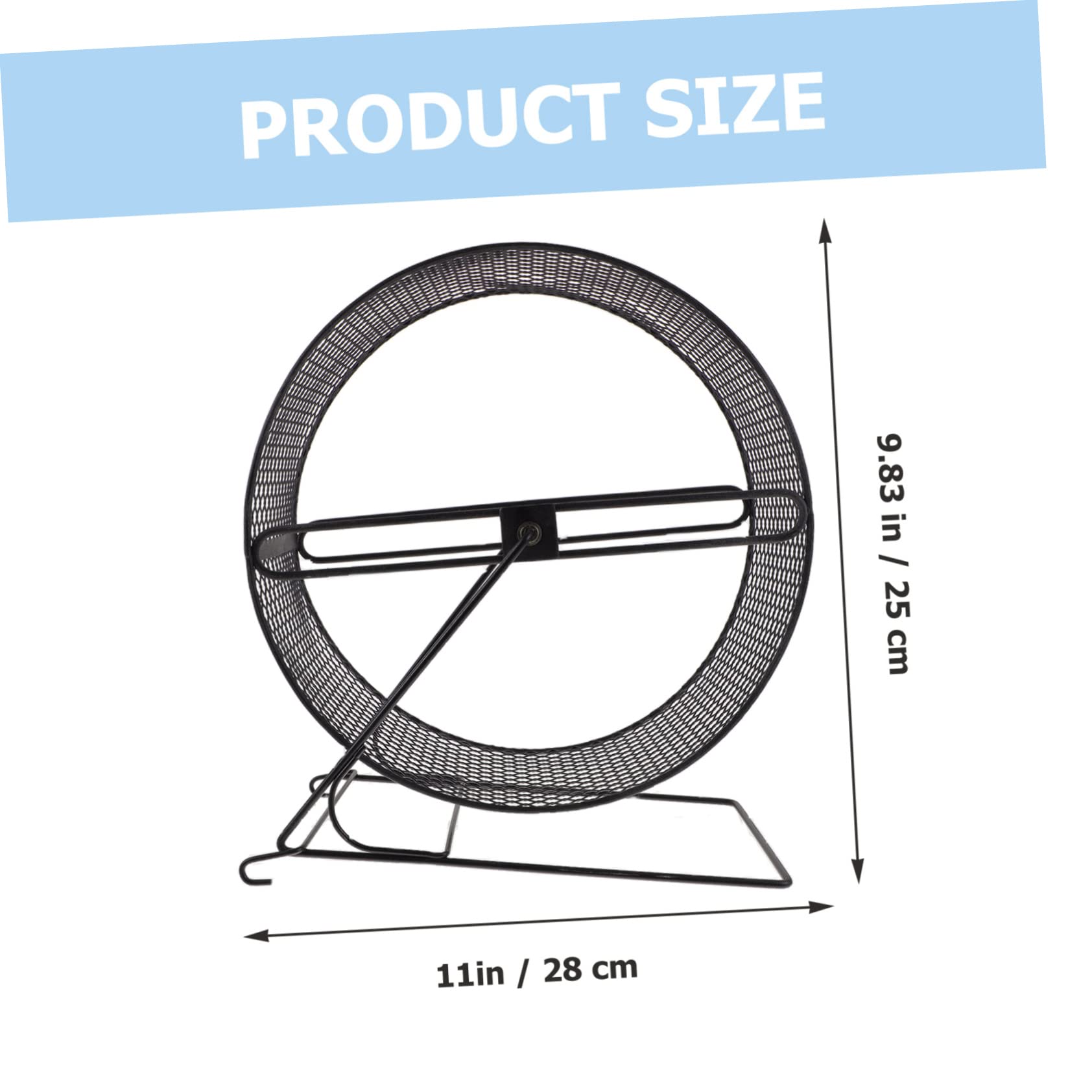 TOYANDONA Roue de Chinchilla Silencieuse en Fer, Jouet pour Petits Animaux, Roue d'exercice pour Hamster, Sûre et Amusante pour L'entraînement Quotidien