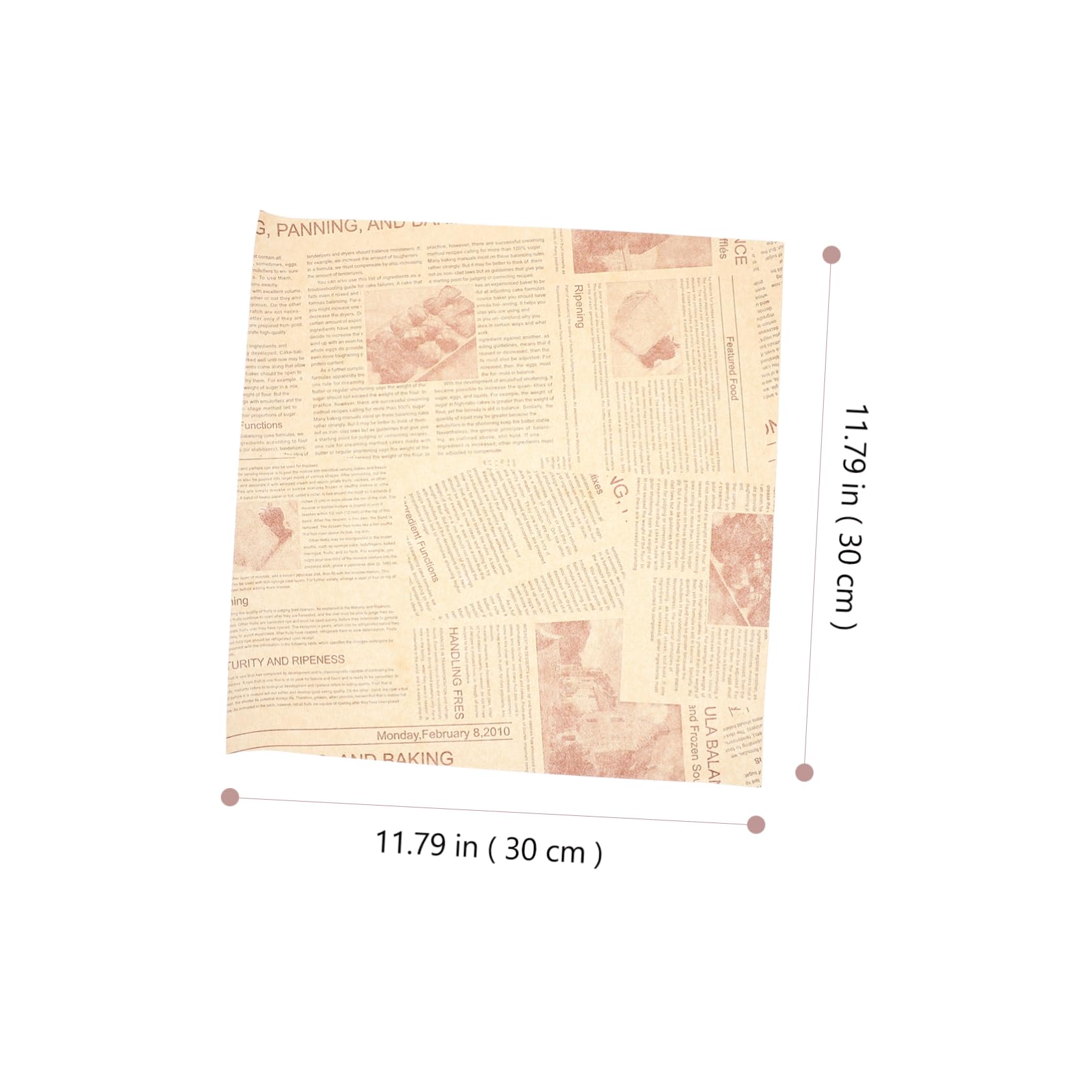 VINTORKY 100sheets Food Wrapping Paper Greaseproof Sandwich Paper for Burgers Fries and Desserts Stylish Oil-resistant Liner for Parties Picnics and Baking