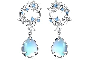 Mesmerizing Moonstone Drop Earrings: Adorn Grace and Radiance