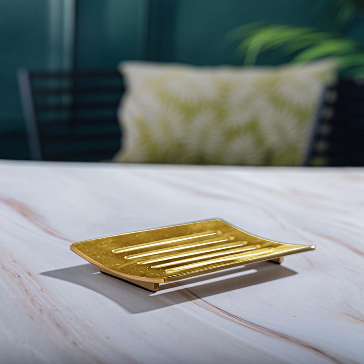 SHINEOFI Seifenablage aus Rostfreiem Edelstahl 304 Selbstentleerender Seifenhalter mit Abtropffläche für Badezimmer und Dusche Metallische Seifenschale ohne Wasseransammlung