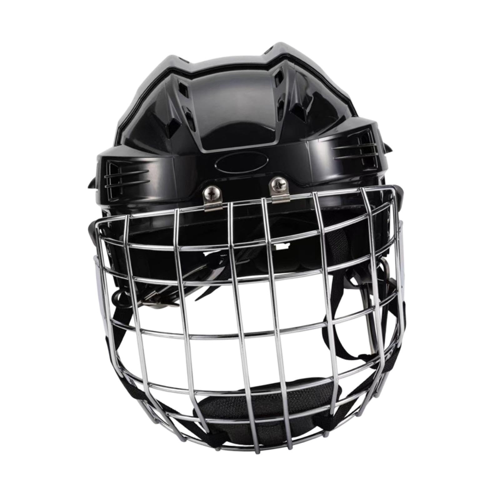 Casco da Hockey Casco Protettivo da Pattinaggio Casco Sportivo Accessorio Comodo vestibilità con Imbottitura Interna Adatto per Allenamento E