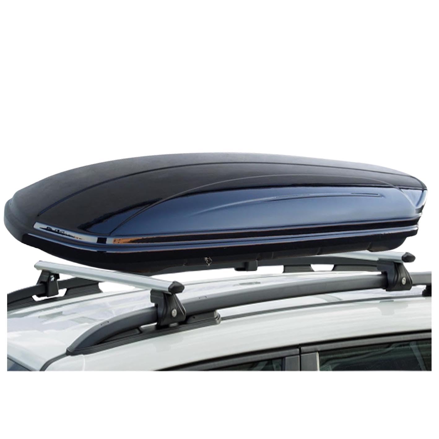 VDP Dachbox 320L + Dachträger Set Für Opel Zafira B - Carbon Look Abschließbar