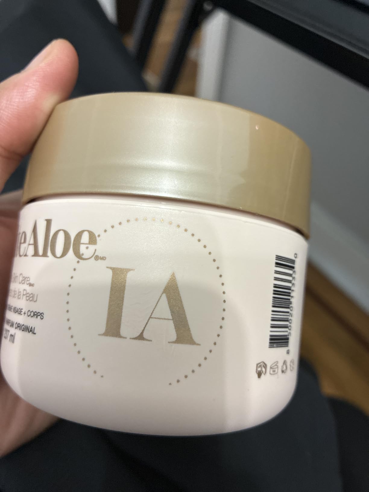 InfiniteAloe Complete Skin Care, Aloe Vera Powered Face and Body Cream for All Skin Types, Dry Skin Everyday Hero, Original Scent - 2 Large Jar 8 oz & 2 Travel Jar 0.5 oz