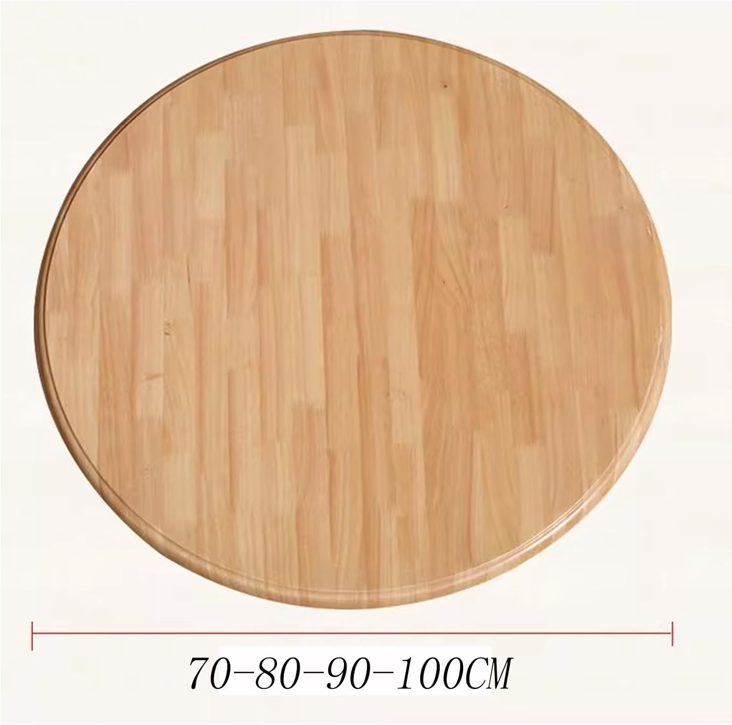 Extra Large Lazy Susan Organizer,for Standing Desk and Home Office Desk DIY,Solid Wood Serving Plate,Wood Lazy Susan Turntable(Black,60cm(24in))