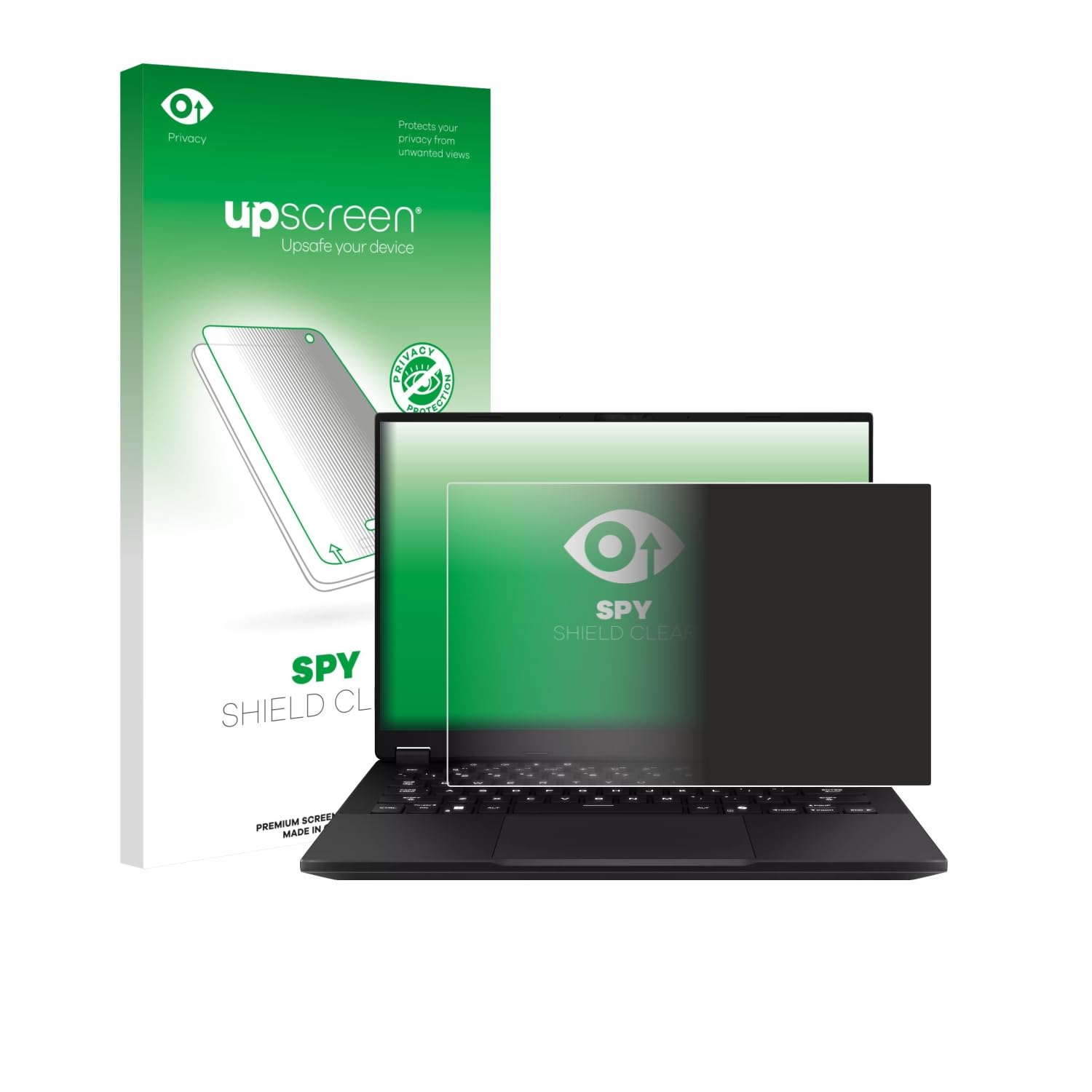 upscreen Pellicola Privacy per ASUS TUF Gaming A14 | , Anti-Spy Protezione Schermo Made in Germany, Anti-Spia Privacy Screen Protector Chiara