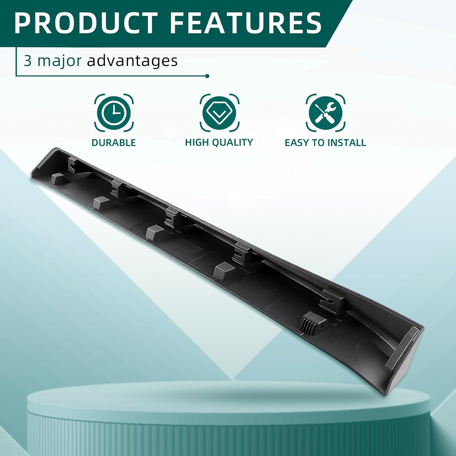 AUTOKAY Rear Right Lower Door Moulding for Infiniti JX35 2013 QX60 2014-2017 Replaces 82876-3JA0B