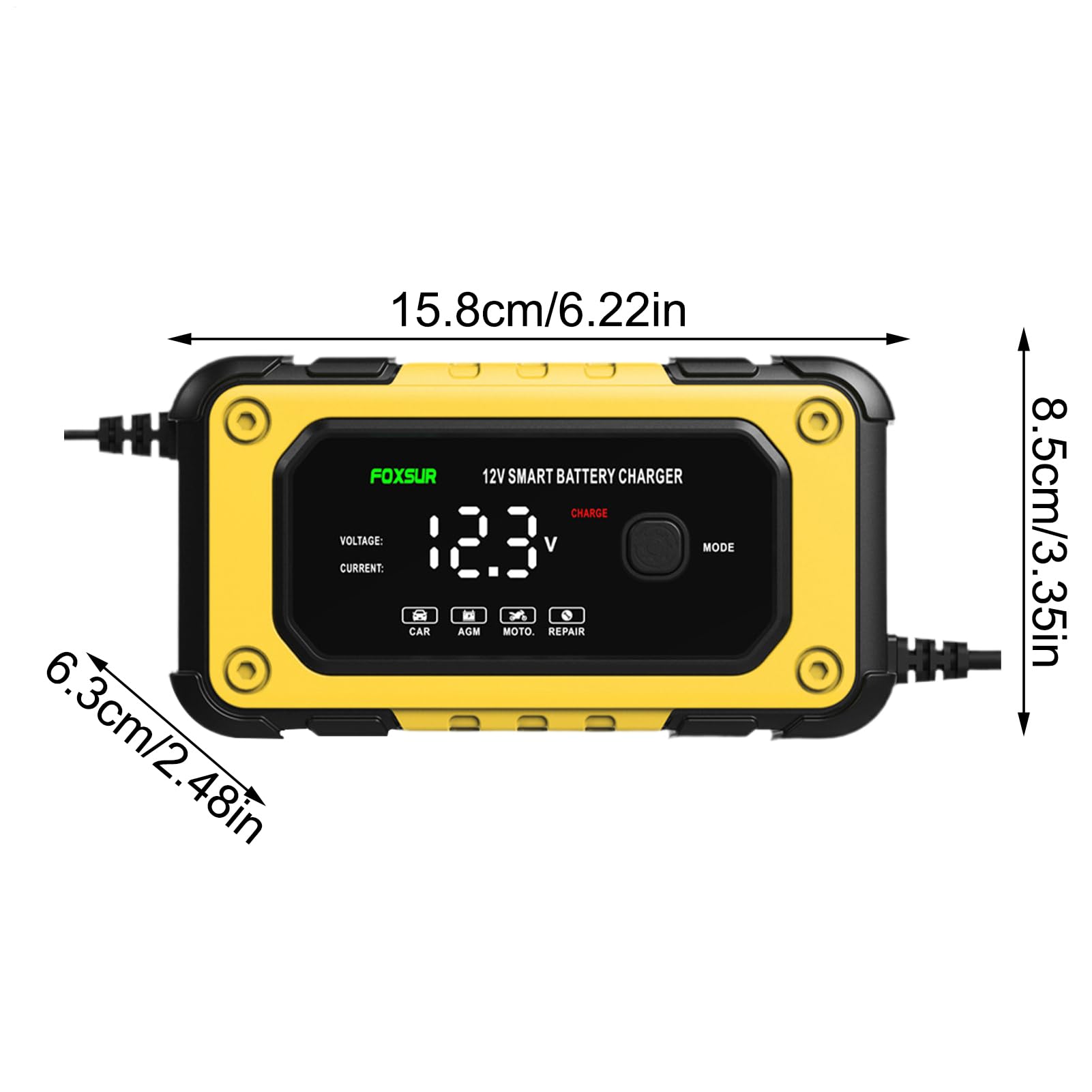 Avviatore di Emergenza Portatile - Jump Starter per Auto Camion Moto con Schermo LCD 12V | Booster Batteria Compatto per Garage Esterno Avviamento Veicolo Kit di Emergenza Avviatore Auto