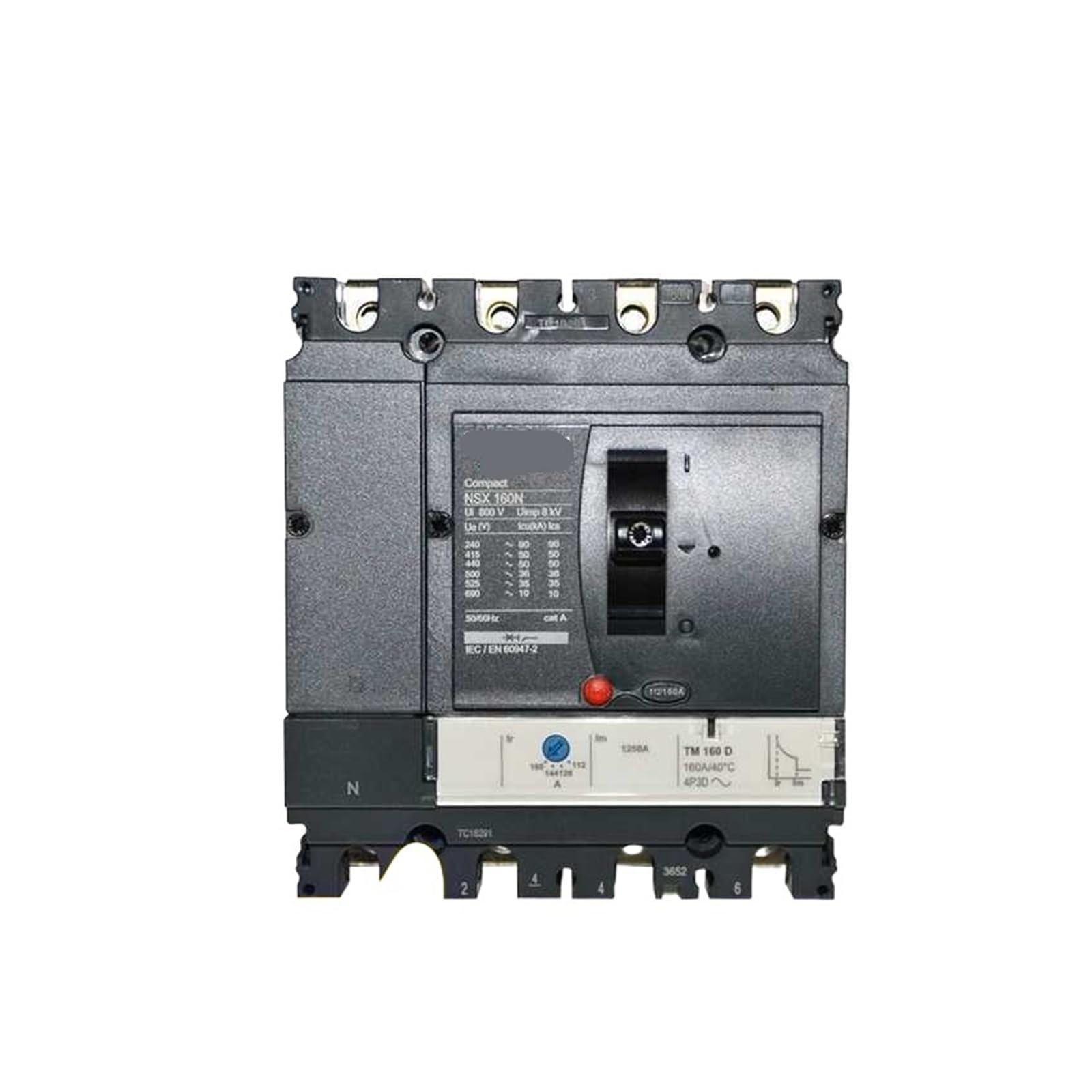Disjoncteur boîtier plastique haute performance thermique NSX 4P 125A