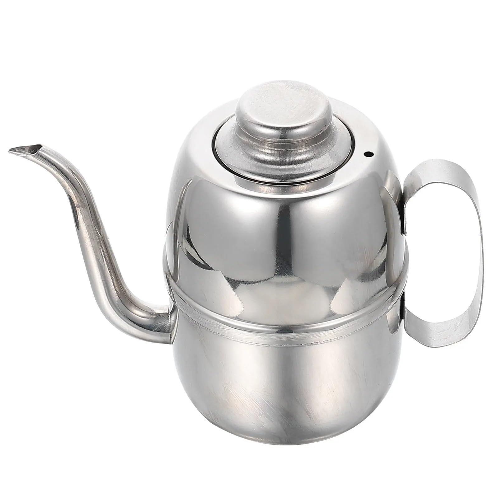 QAUUCP Stainless Steel Oil Bottle Premium Kitchen Olive Dispenser Soy Sauce Pot Vinegar Holder Easy Clean