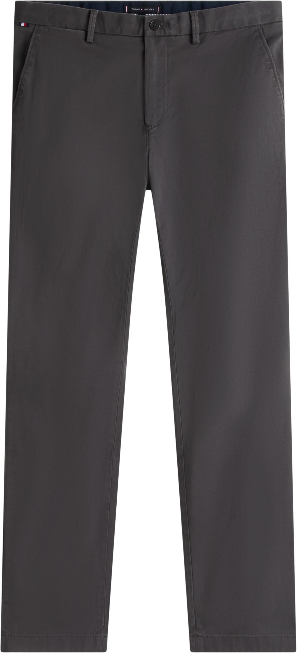 Tommy Hilfiger Herren Hose Core Denton 1985 Pima Cotton Chino, Grau (Dark Ash), 33W/30L
