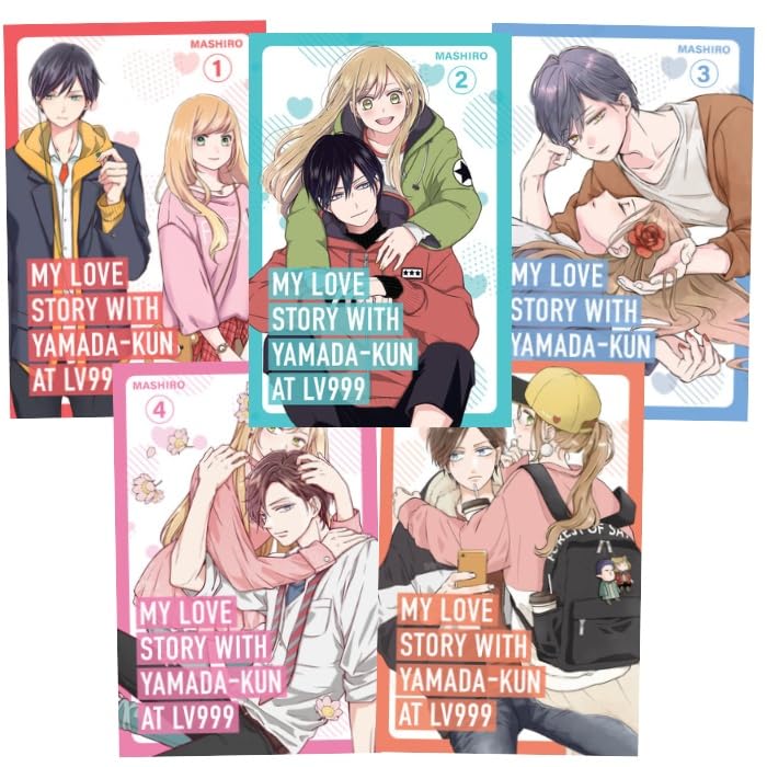 My Love Story with Yamada-kun at Lv999 Manga Series Volumes 1–5 Collection Set by Mashiro – Romantic Comedy Manga Collection      Paperback – February 19, 2025
