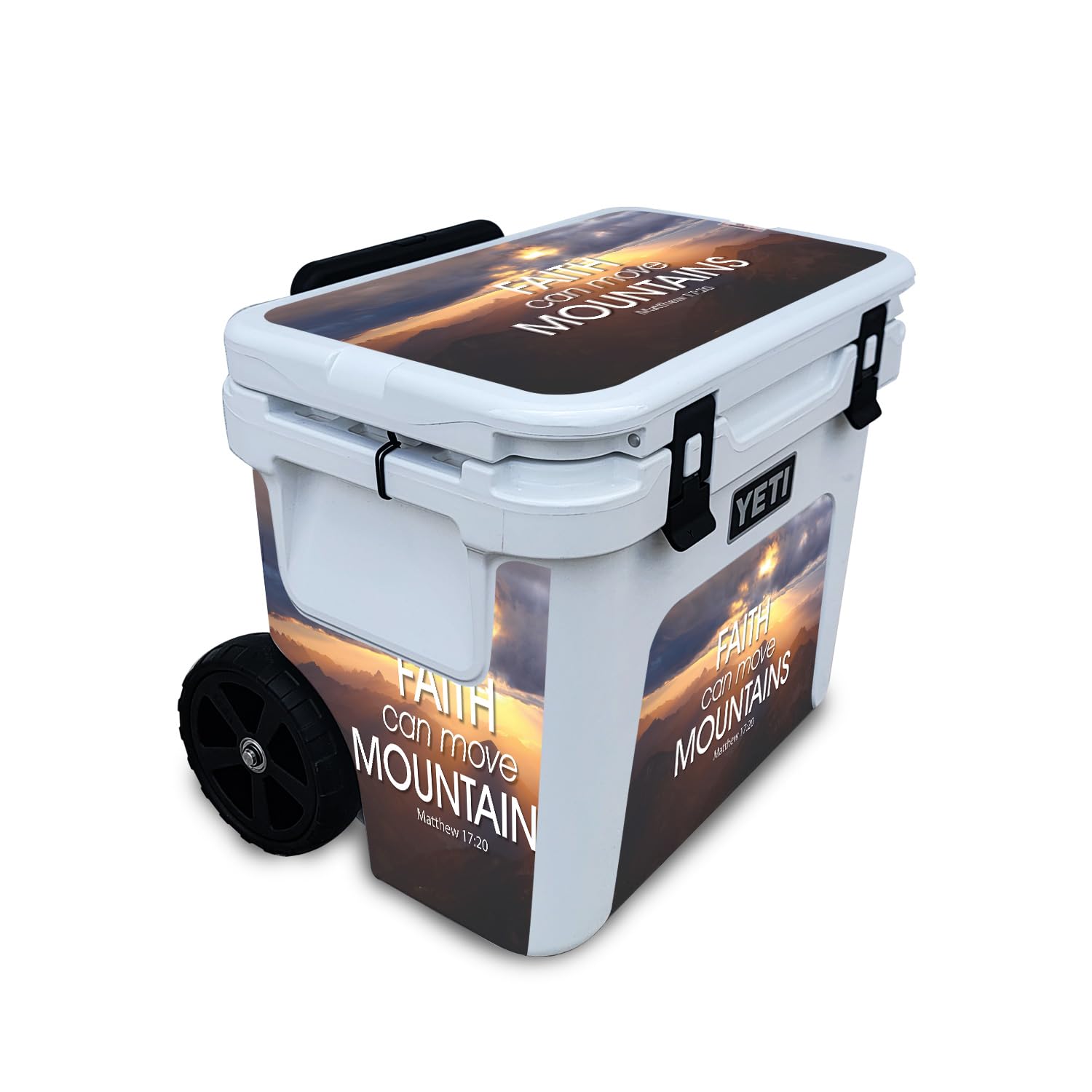 Skin Compatible with Yeti Roadie 32 Wheeled Cooler - Move Mountains - Premium 3M Vinyl Protective Wrap Decal Cover - Easy to Apply | Crafted in The USA by MightySkins