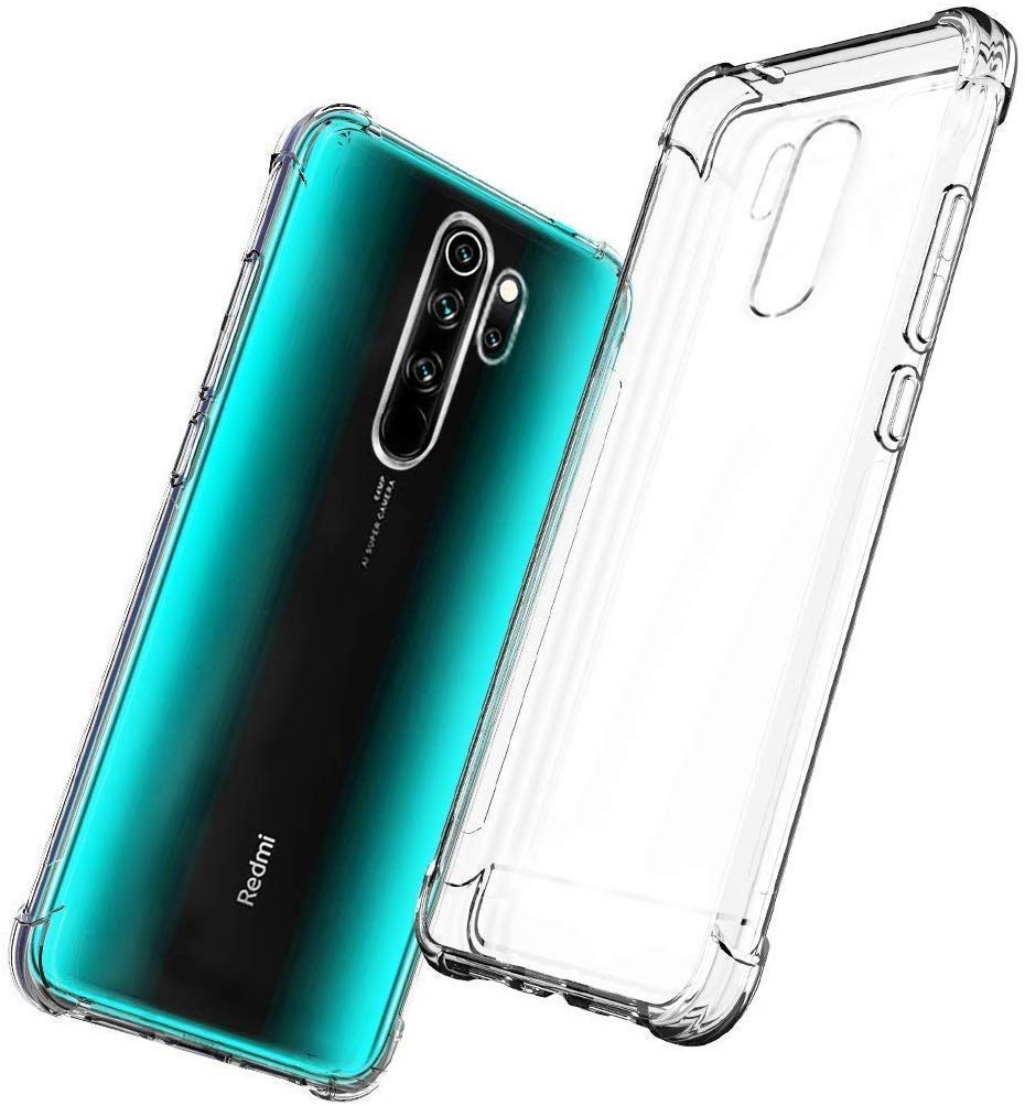 ELTERAZONE Bumper Case Compatible With Xiaomi REDMI 9 PRIME Case Cover Bumper Shell Soft TPU Silicone Clear Transparent Cover Shockproof
