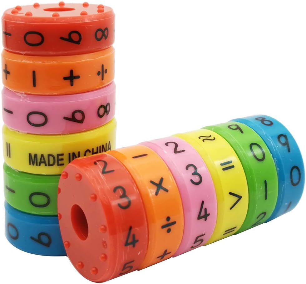 Buу 1 gеt 1 Magnetic Math Toy Numbers and Symbols Math Skills Colorful Fridge Magnets Educational Learning Blocks Game Toys for Kids, 2 Sets/12 Pieces